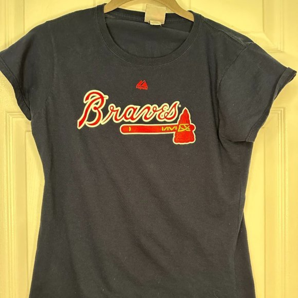 Brian McCann Atlanta‎ Braves #16 T-shirt Ladies Large